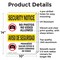 Signmission No Photos Or Video Bilingual OSHA Security Notice Sign, Aluminum, 10in W x 14in L, 2PK OS-2PACK-SN-A-1014-L-11618 - alternate 4